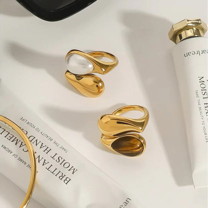 [Royal&Vicky] Mara Amber Perlenring