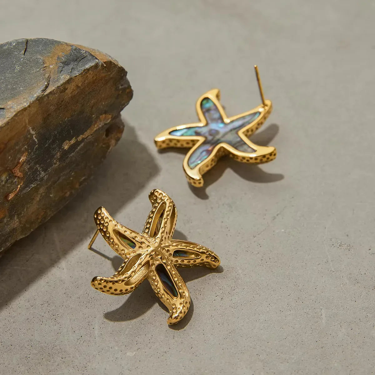 [Royal&Vicky]Aquatta Gold Starfish Earrings