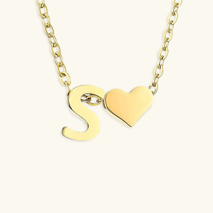 [Royal&Vicky]Ria Initial Letter Gold Necklace