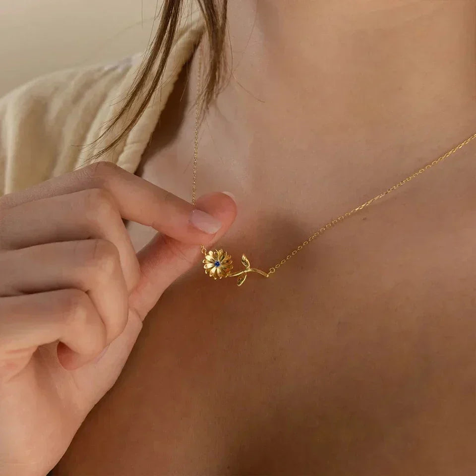 [Royal&Vicky]Maribelle Birth Flower Gold Necklace