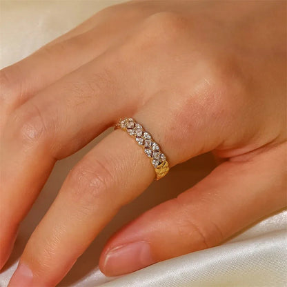 [Royal&Vicky]Camille Gold Patterned Ring