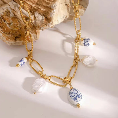 [Royal&Vicky]Cerulean Süßwasserperlenkette