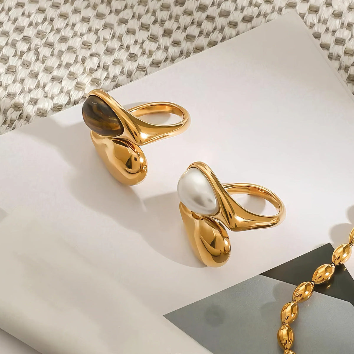 [Royal&Vicky] Mara Amber Perlenring