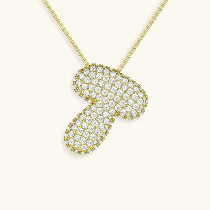 [Royal&Vicky]バブルイニシャルダイヤモンドネックレス