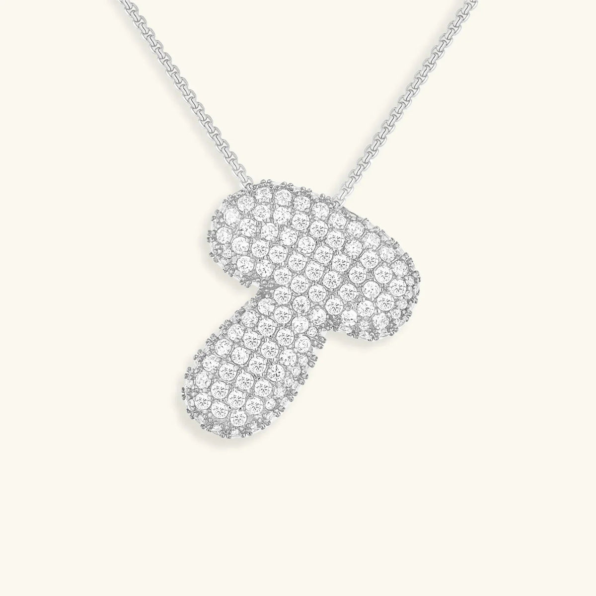 [Royal&Vicky]バブルイニシャルダイヤモンドネックレス