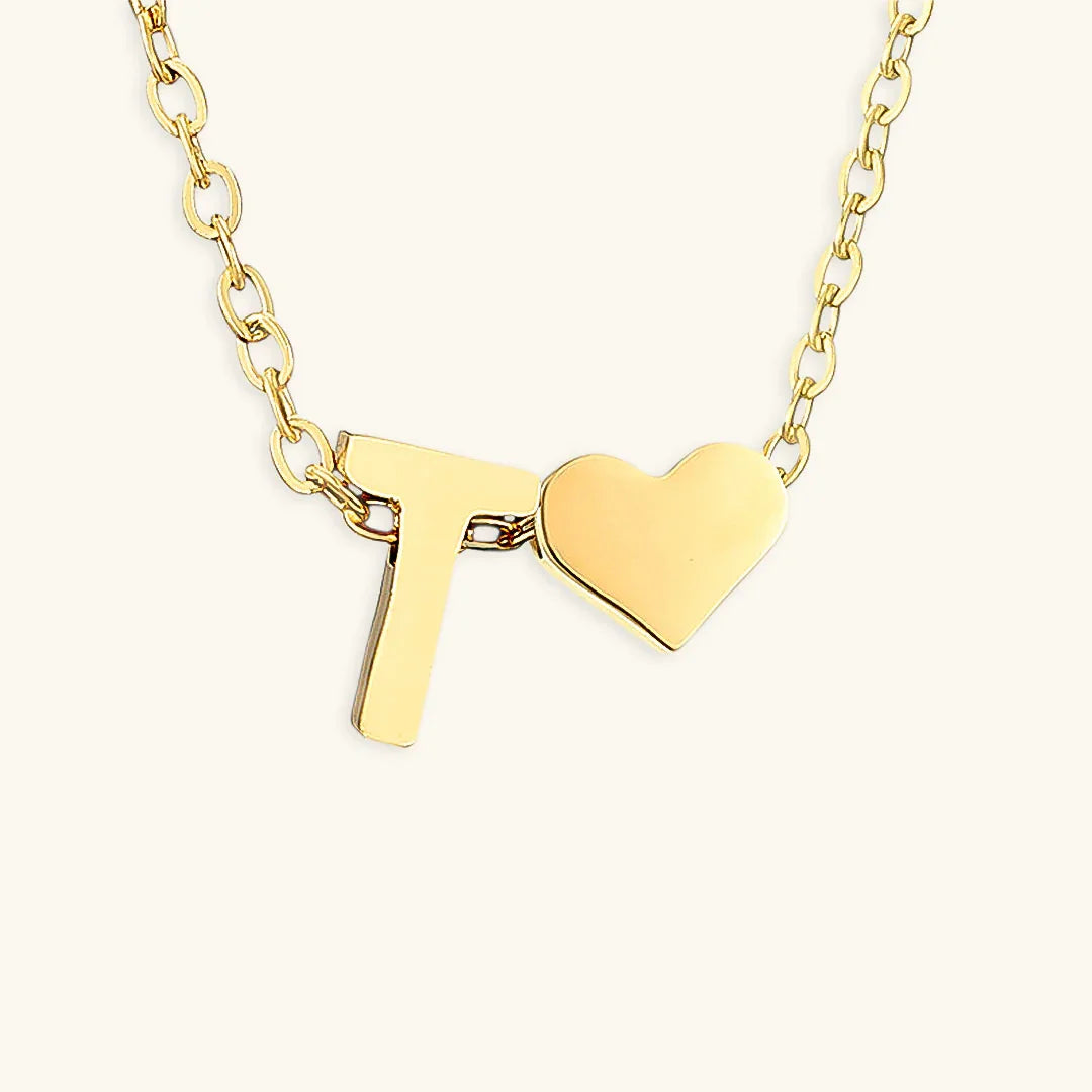 [Royal&Vicky]Ria Initial Letter Gold Necklace