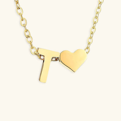 [Royal&Vicky]Ria Initial Letter Gold Necklace