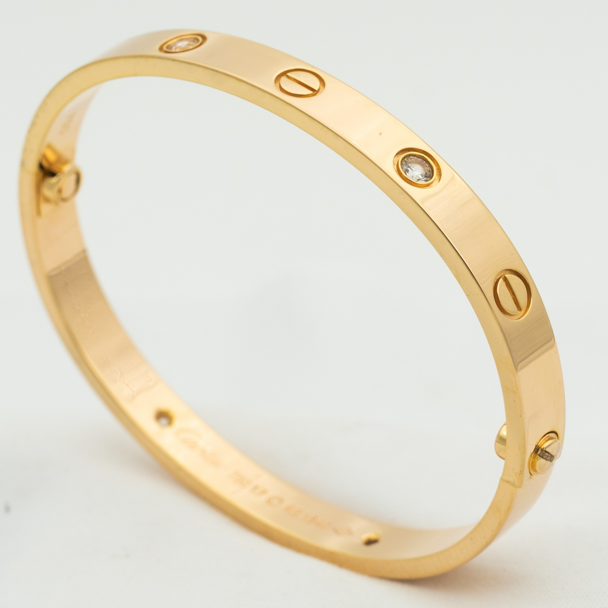 [Royal&Vicky]LOVE BRACELET 6.1MM 4 DIAMONDS