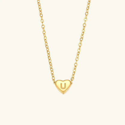 [Royal&Vicky]Herz-Initialen-Goldhalskette