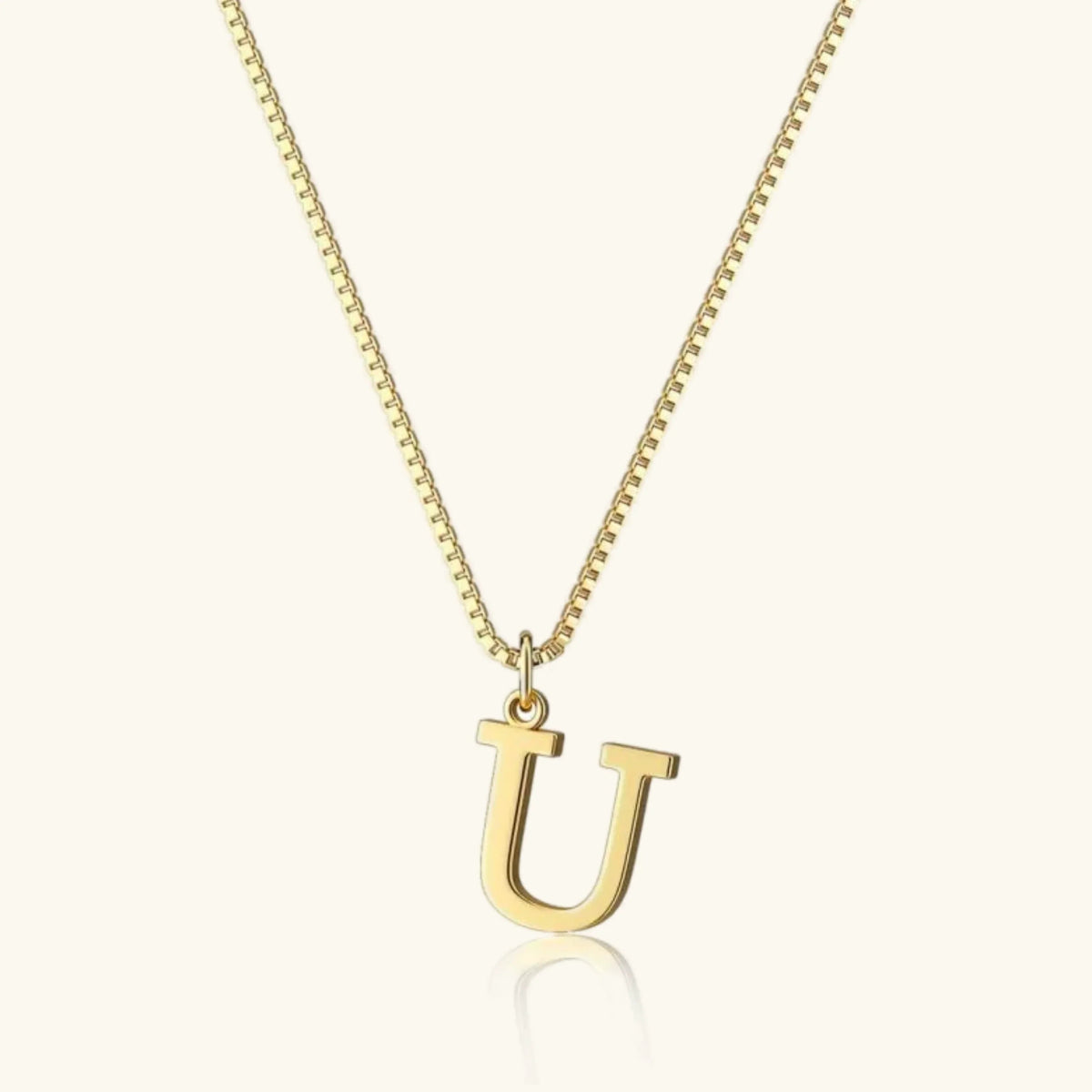 [Royal&Vicky]Therese Letter Initial Gold Necklace