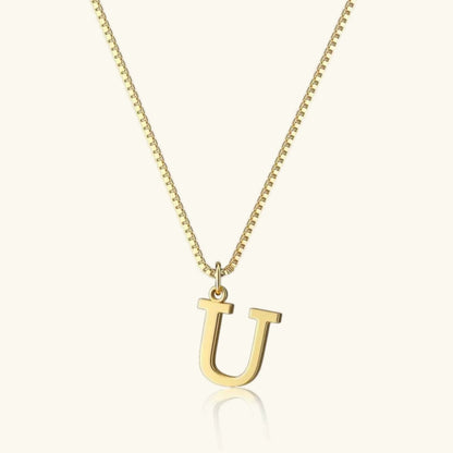 [Royal&Vicky]Therese Letter Initial Gold Necklace