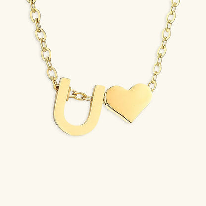 [Royal&Vicky]Ria Initial Letter Gold Necklace