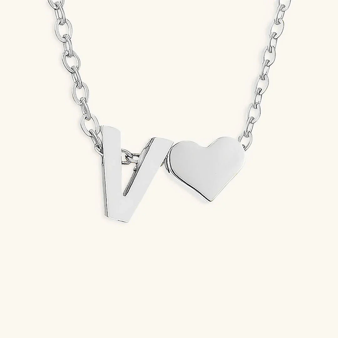 [Royal&Vicky]Ria Initial Letter Gold Necklace