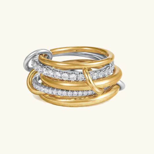 [Royal&Vicky]Vera Stacked Diamond Ring