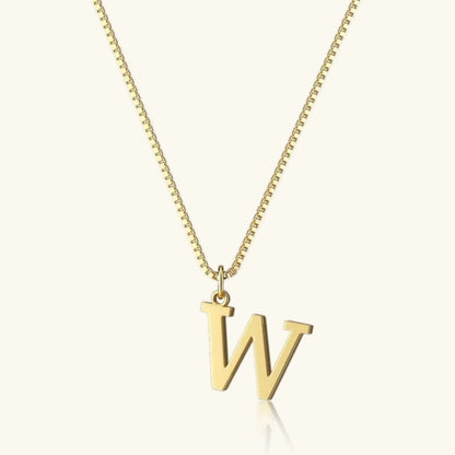 [Royal&Vicky]Therese Letter Initial Gold Necklace