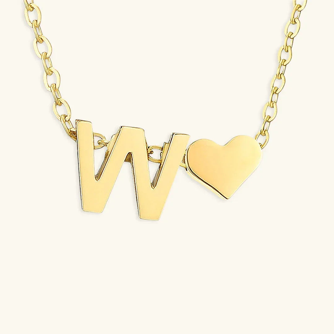 [Royal&Vicky]Ria Initial Letter Gold Necklace