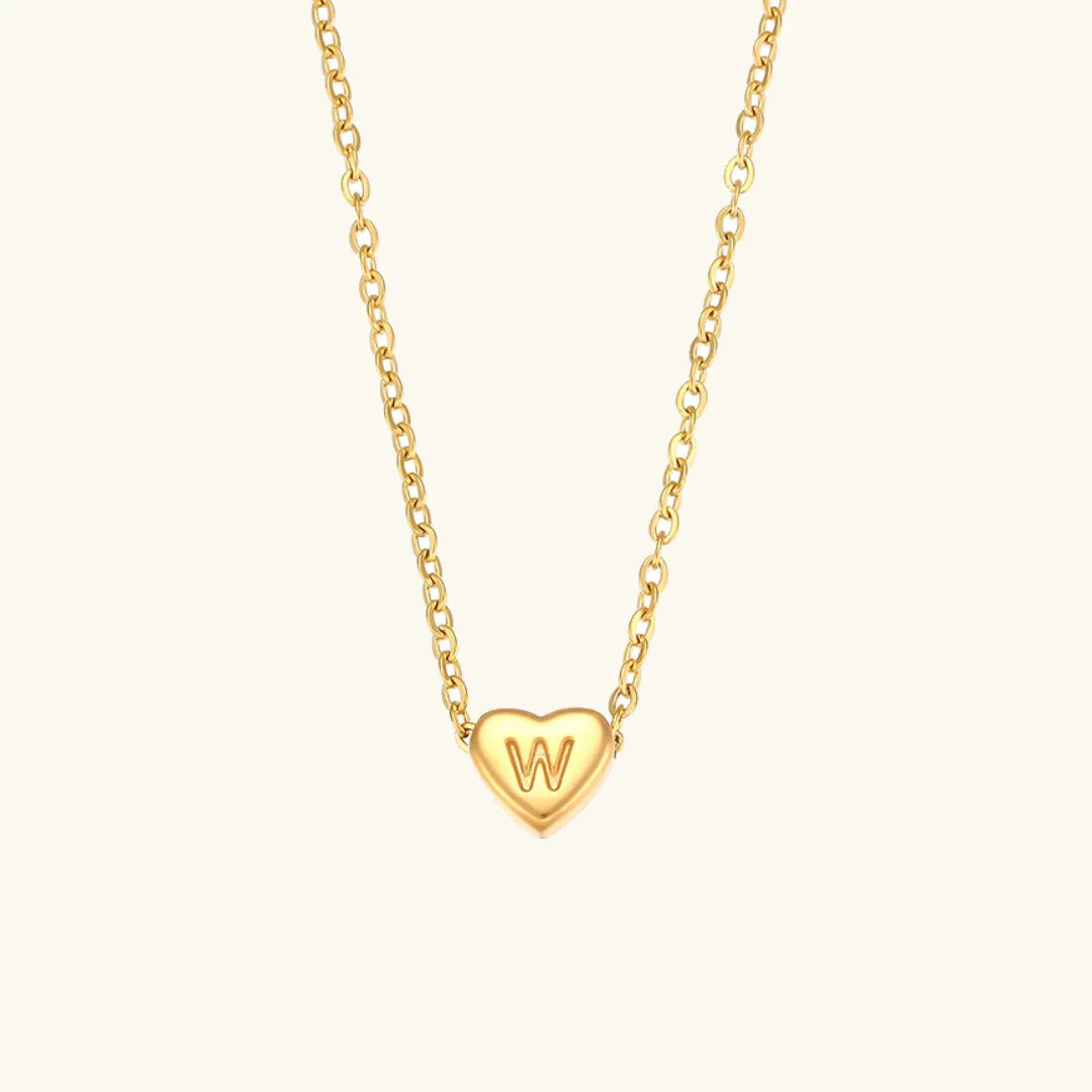 [Royal&Vicky]Herz-Initialen-Goldhalskette