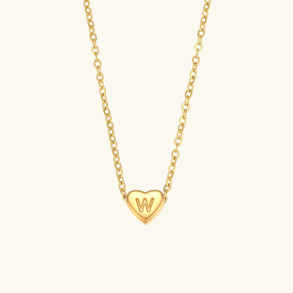 [Royal&Vicky]Herz-Initialen-Goldhalskette