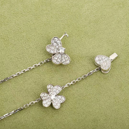 [ROYAL]FRIVOLE SILVER 9 FLOWERS NECKLACE