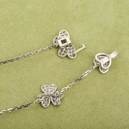 [ROYAL]FRIVOLE SILVER 9 FLOWERS NECKLACE