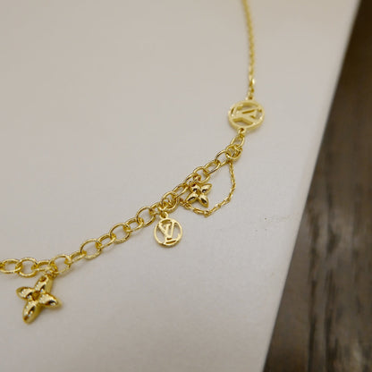 [ROYAL]BLOOMING SUPPLE NECKLACE BRASS