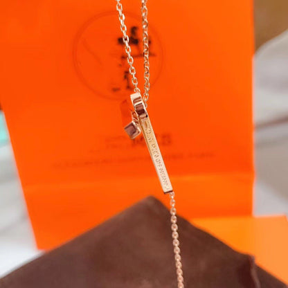 [ROYAL]HM NECKLACE PLATINUM ROSE GOLD DIAMOND