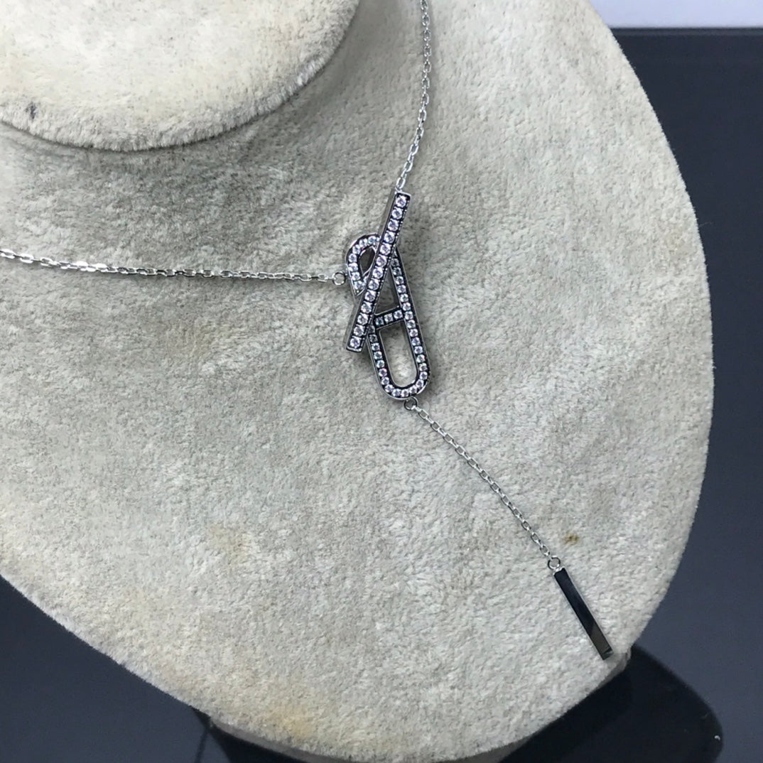 [ROYAL]HM NECKLACE PLATINUM ROSE GOLD DIAMOND