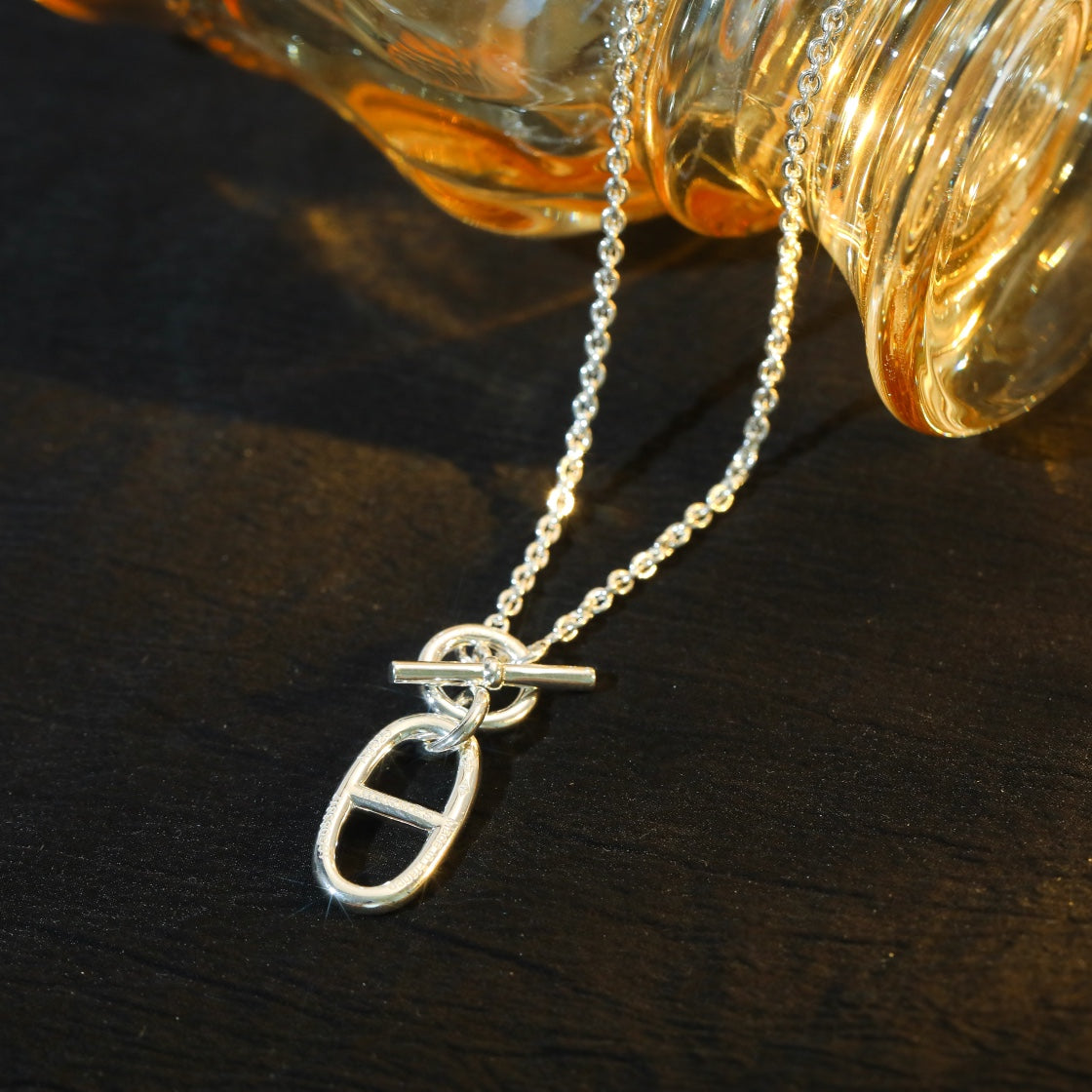 [ROYAL]HM CHAINE D'ANCRE PENDANT NECKLACE STERLING SILVER