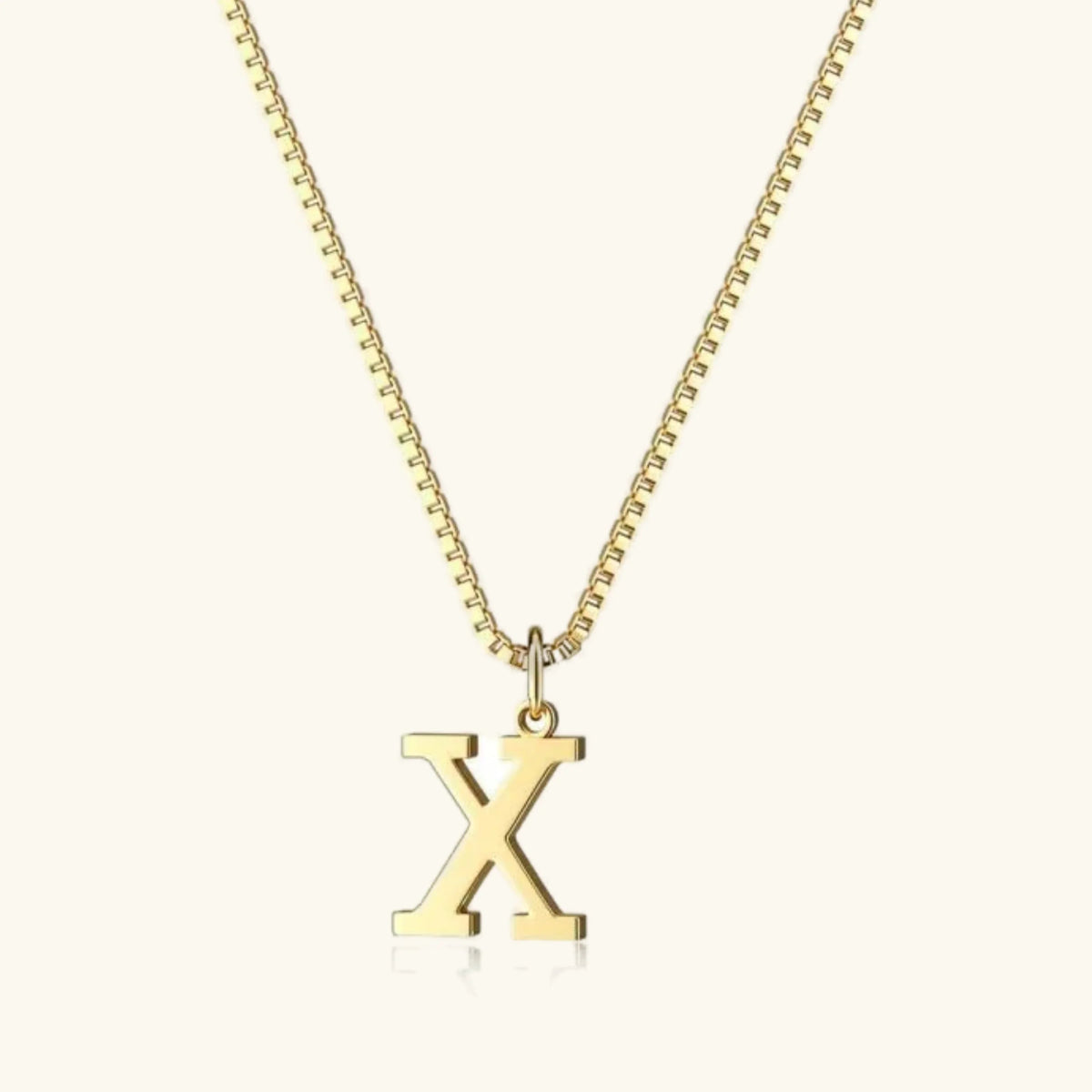 [Royal&Vicky]Therese Letter Initial Gold Necklace