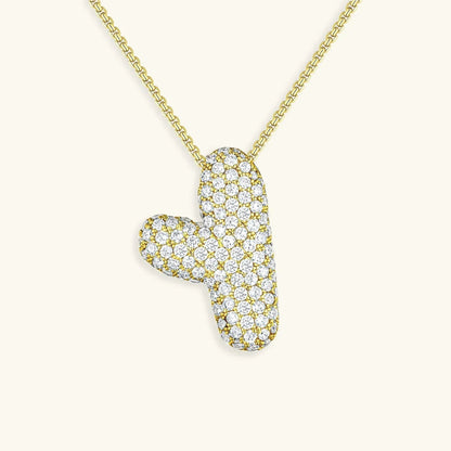 [Royal&Vicky]バブルイニシャルダイヤモンドネックレス