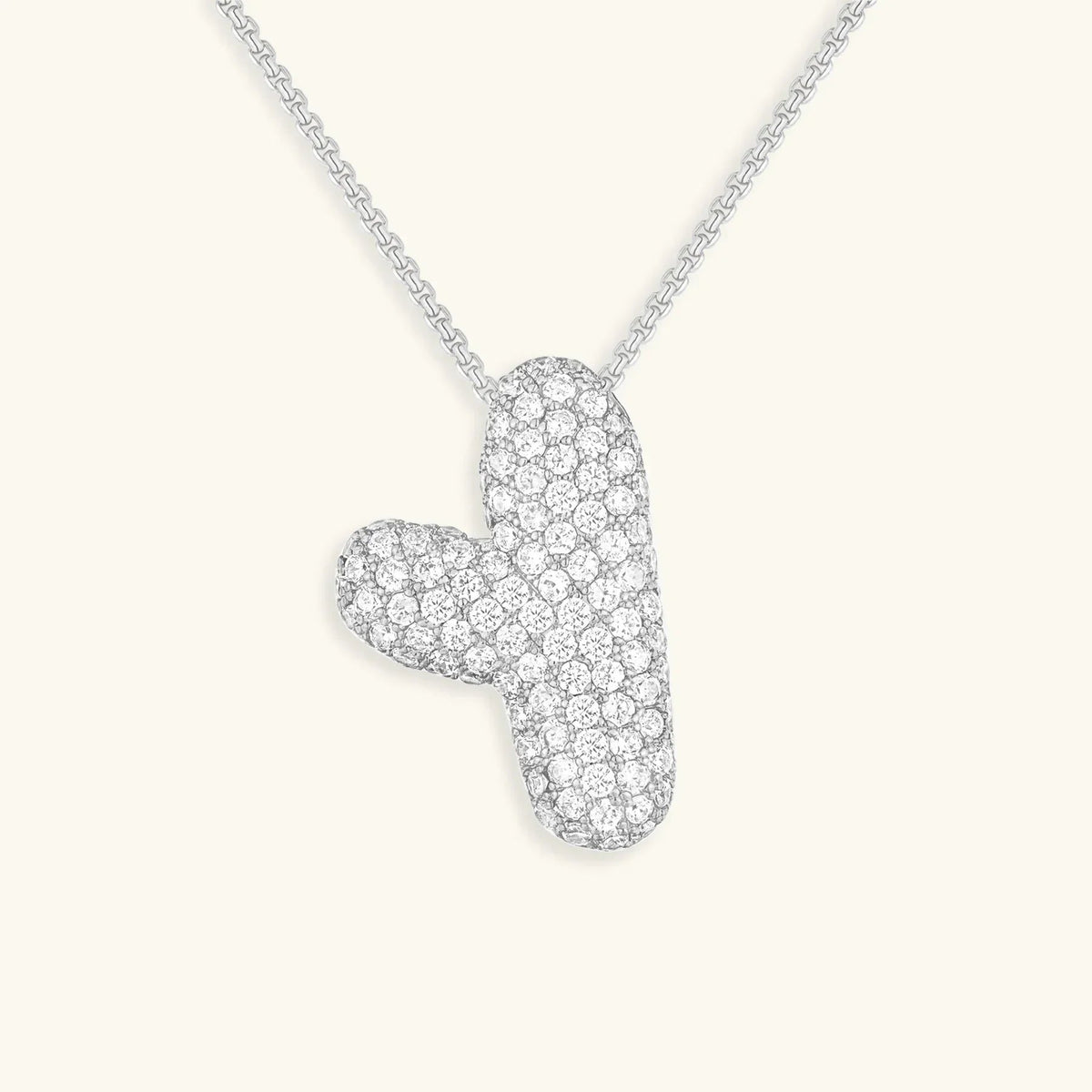 [Royal&Vicky]バブルイニシャルダイヤモンドネックレス