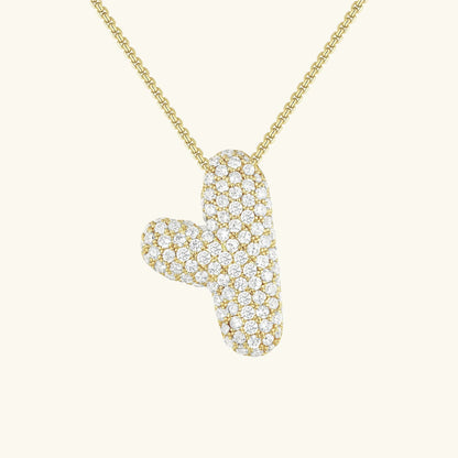 [Royal&Vicky]バブルイニシャルダイヤモンドネックレス