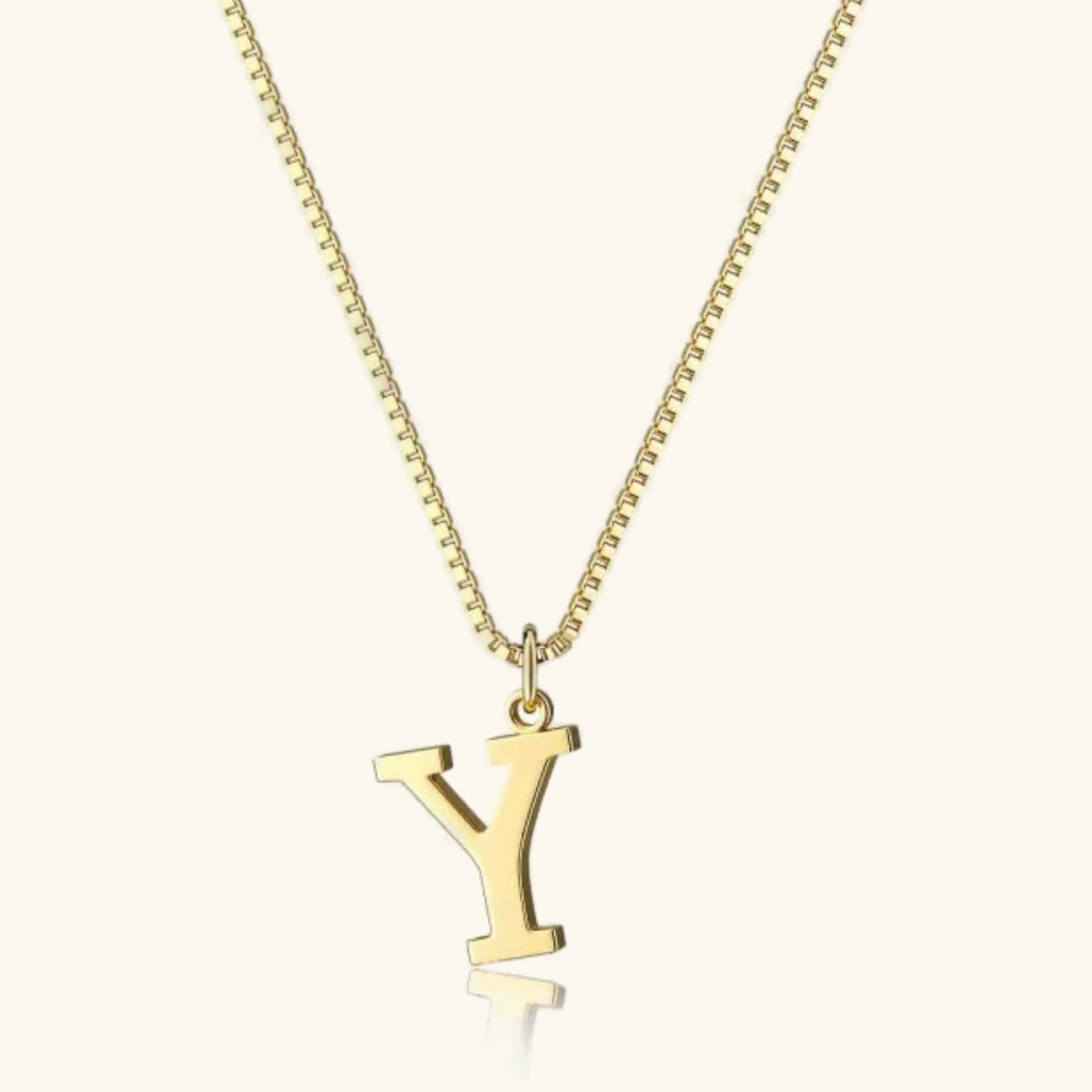 [Royal&Vicky]Therese Letter Initial Gold Necklace