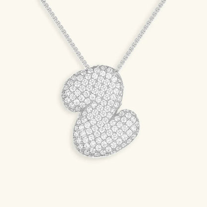 [Royal&Vicky]バブルイニシャルダイヤモンドネックレス