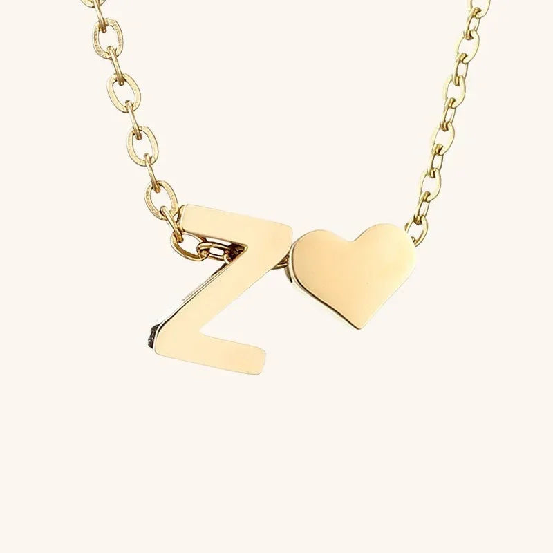 [Royal&Vicky]Ria Initial Letter Gold Necklace