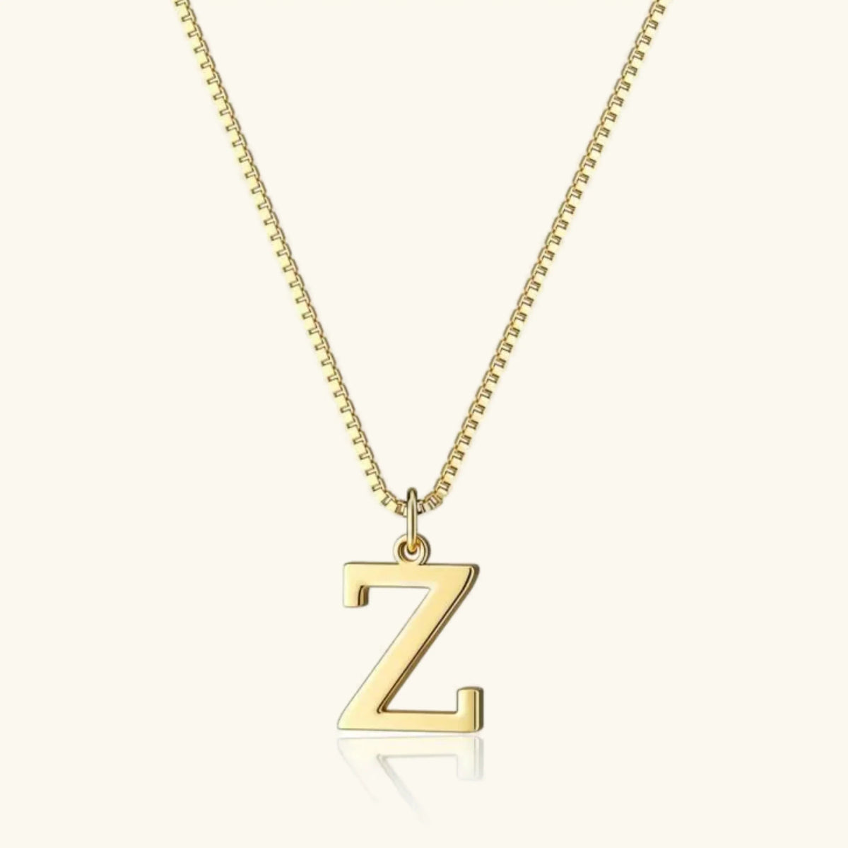 [Royal&Vicky]Therese Letter Initial Gold Necklace