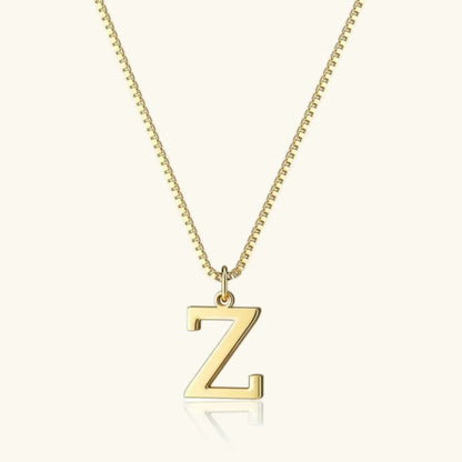 [Royal&Vicky]Therese Letter Initial Gold Necklace