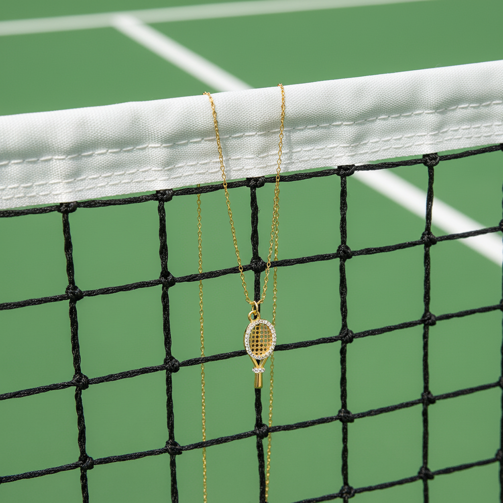 [Royal&Vicky]Aces Gold Tennis-Anhänger