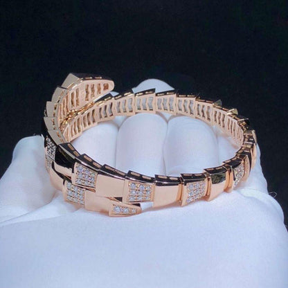 [ROYAL]SERPENTI WIDE BRACELET PINK GOLD DIAMOND