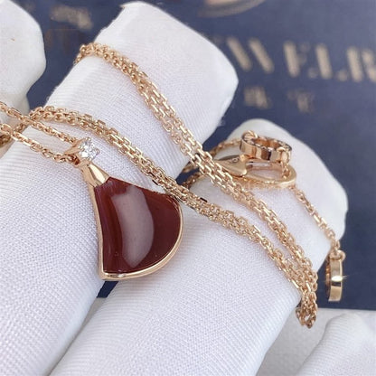 [ROYAL]DREAM NECKLACE CARNELIAN 1 DIAMOND