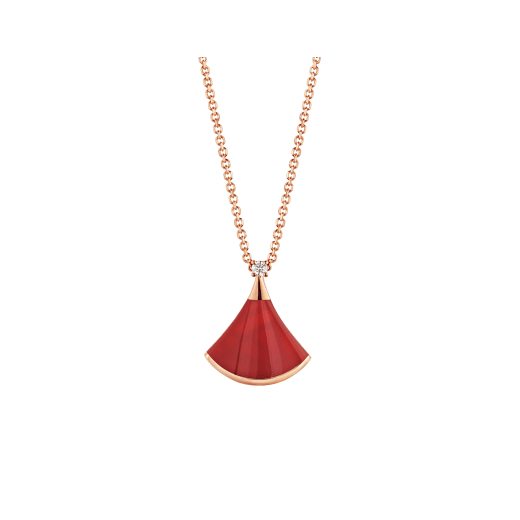 [ROYAL]DREAM NECKLACE CARNELIAN 1 DIAMOND