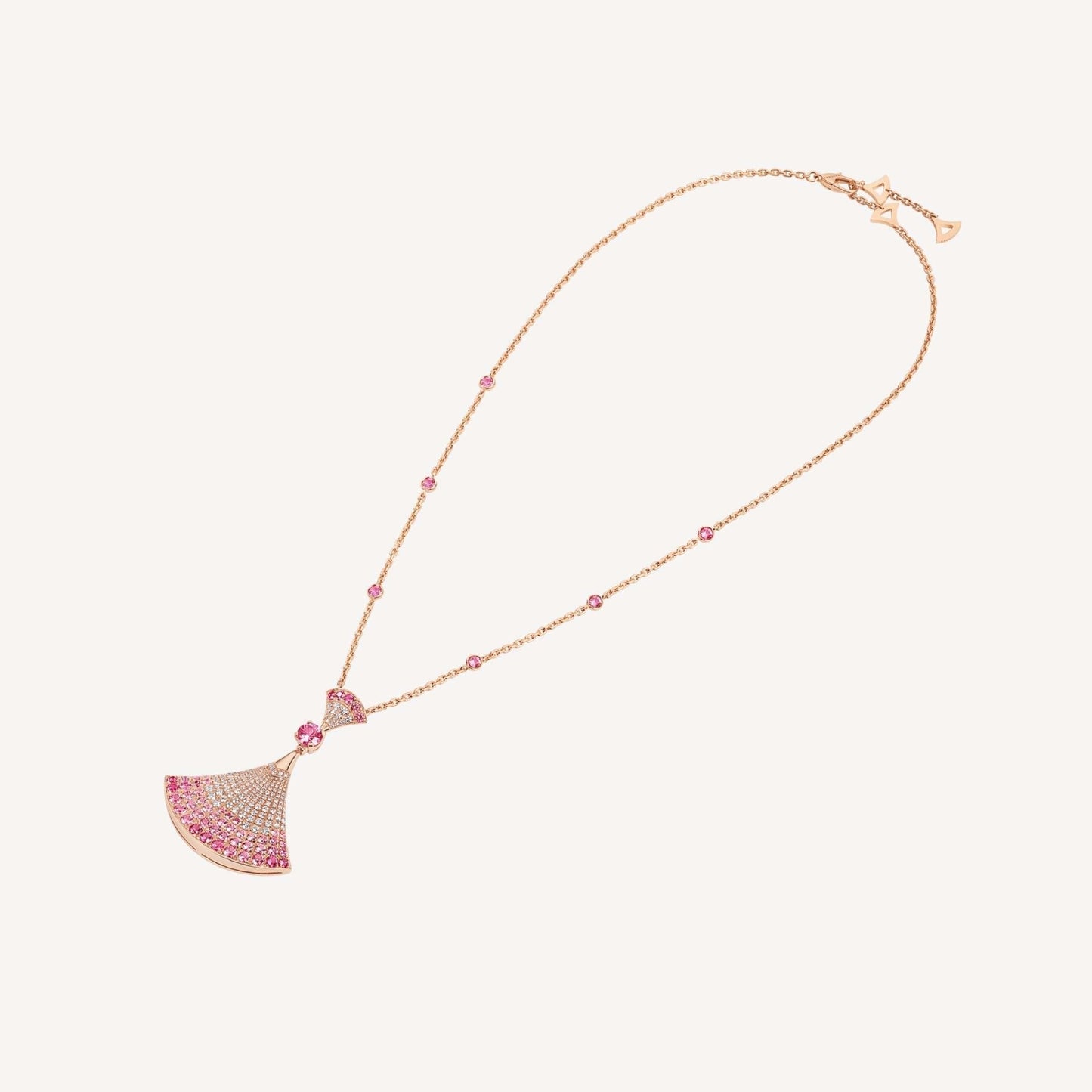 [ROYAL]DREAM NECKLACK DIAMOND PINK GOLD