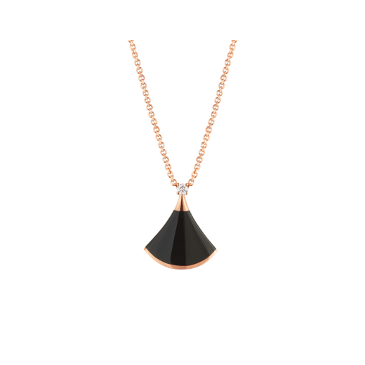 [ROYAL]DREAM NECKLACE ONYX 1 DIAMOND