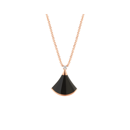 [ROYAL]DREAM NECKLACE ONYX 1 DIAMOND