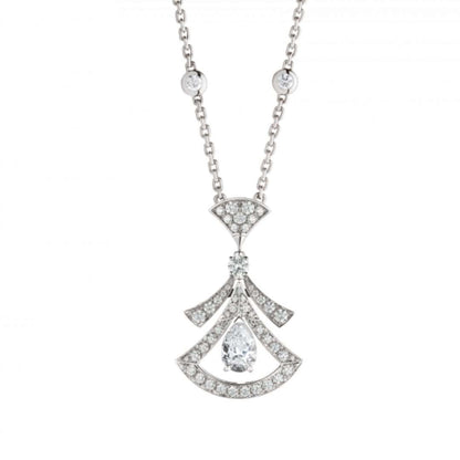 [ROYAL]DREAM NECKLACE WHITE DIAMOND SILVER