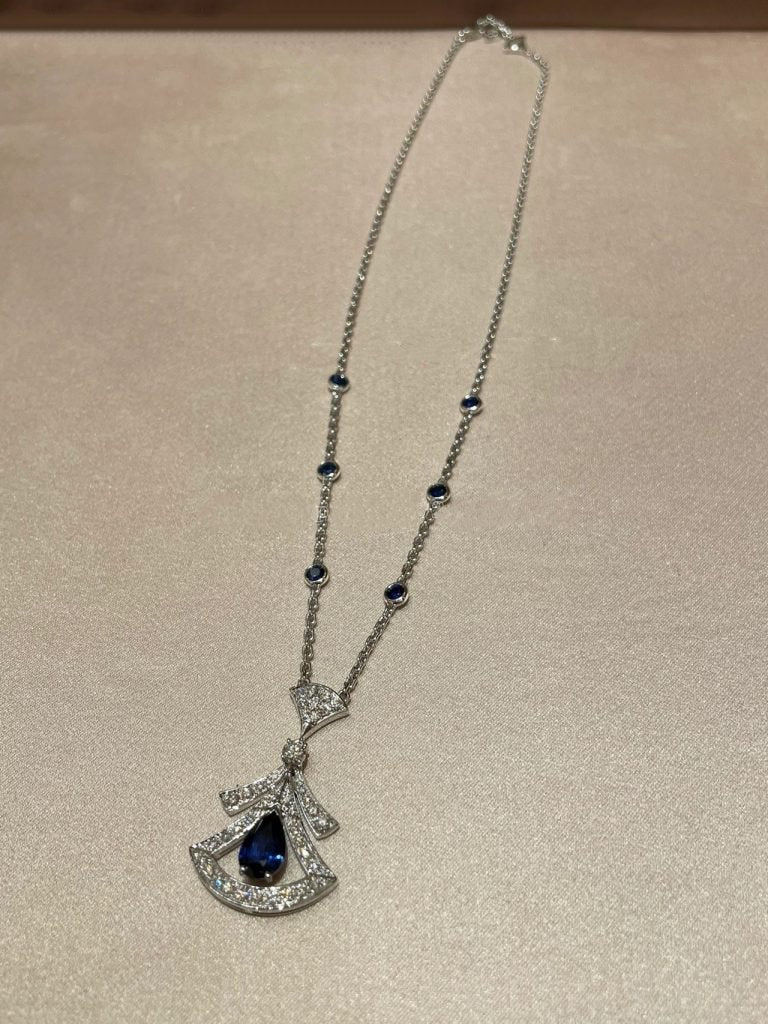 [ROYAL]DREAM NECKLACE AGATE DIAMOND SILVER