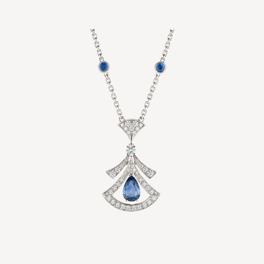 [ROYAL]DREAM NECKLACE AGATE DIAMOND SILVER