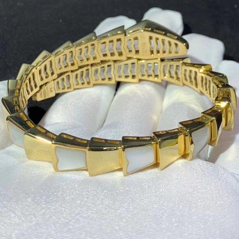 [LUXE]SERPENTI ARMBAND MOP GOLD