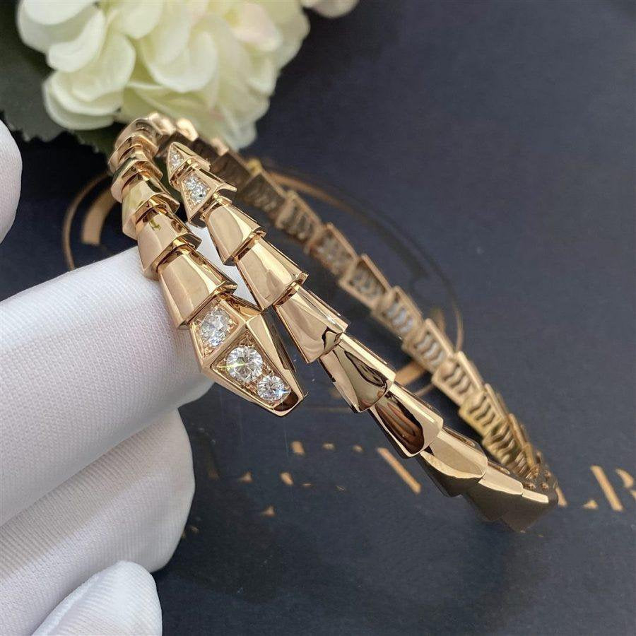 [ROYAL]SERPENTI BRACELET DIAMONDS PINK GOLD