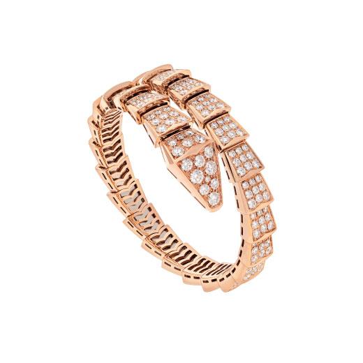 [LUXE]SERPENTI ARMBAND 8MM ROSGOLD DIAMANT